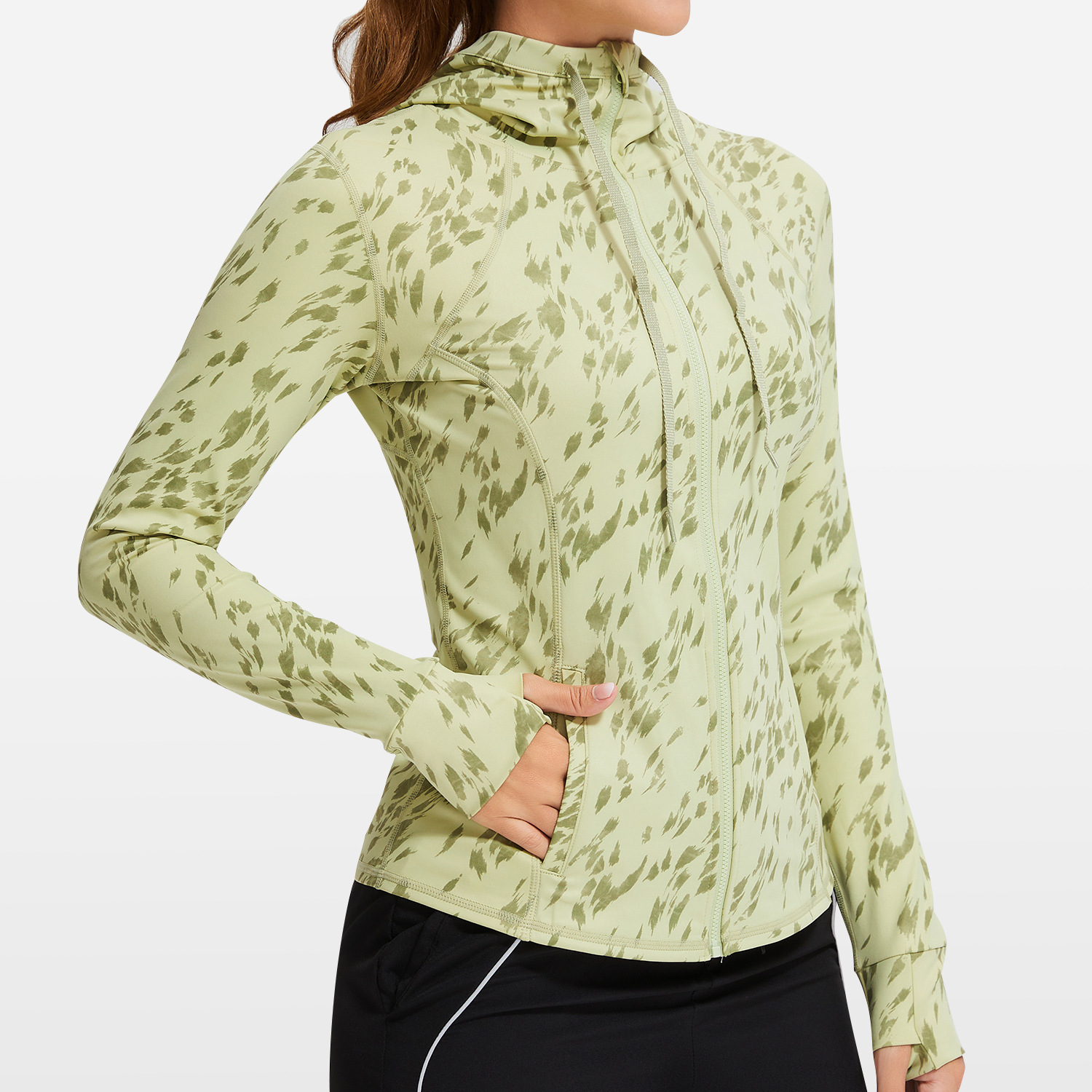 Yoga Fitness Hoodie - Women Sport Jacket Zipper Yoga Coat