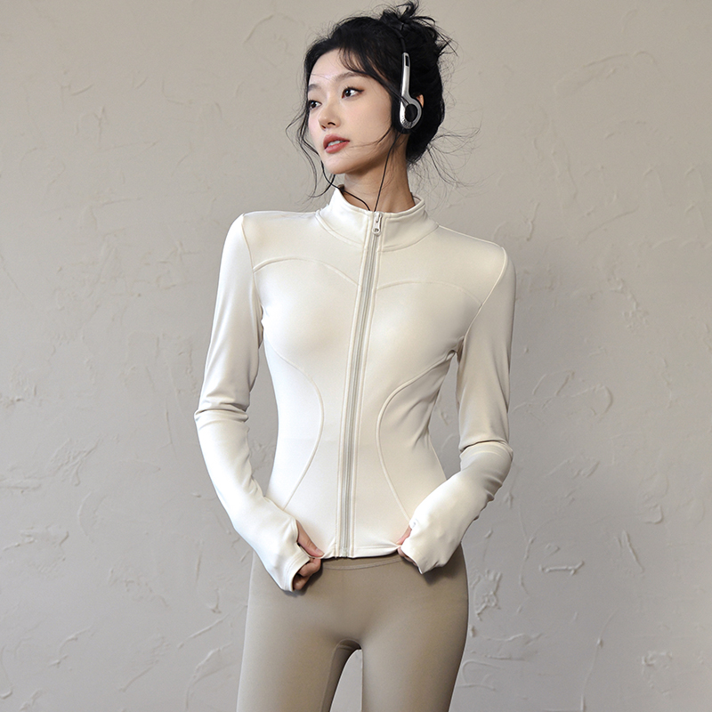 Yoga For Fitness - Long Sleeve Sports Jacket Women Zip