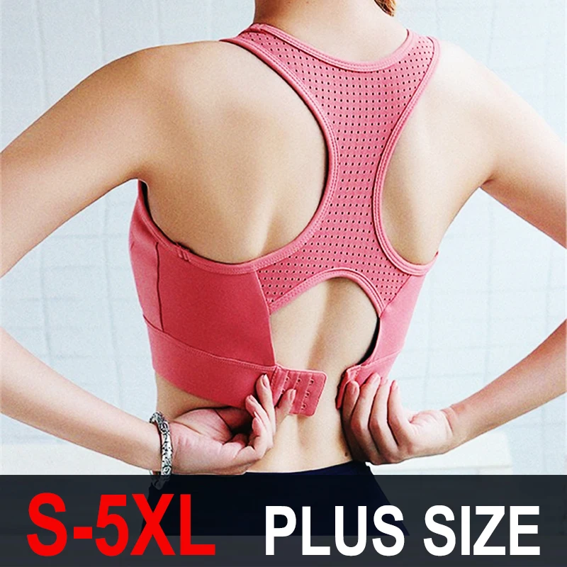 S-5XL Sports Top Yoga Bra Wome - Yoga Fitness Plus reseña y precio