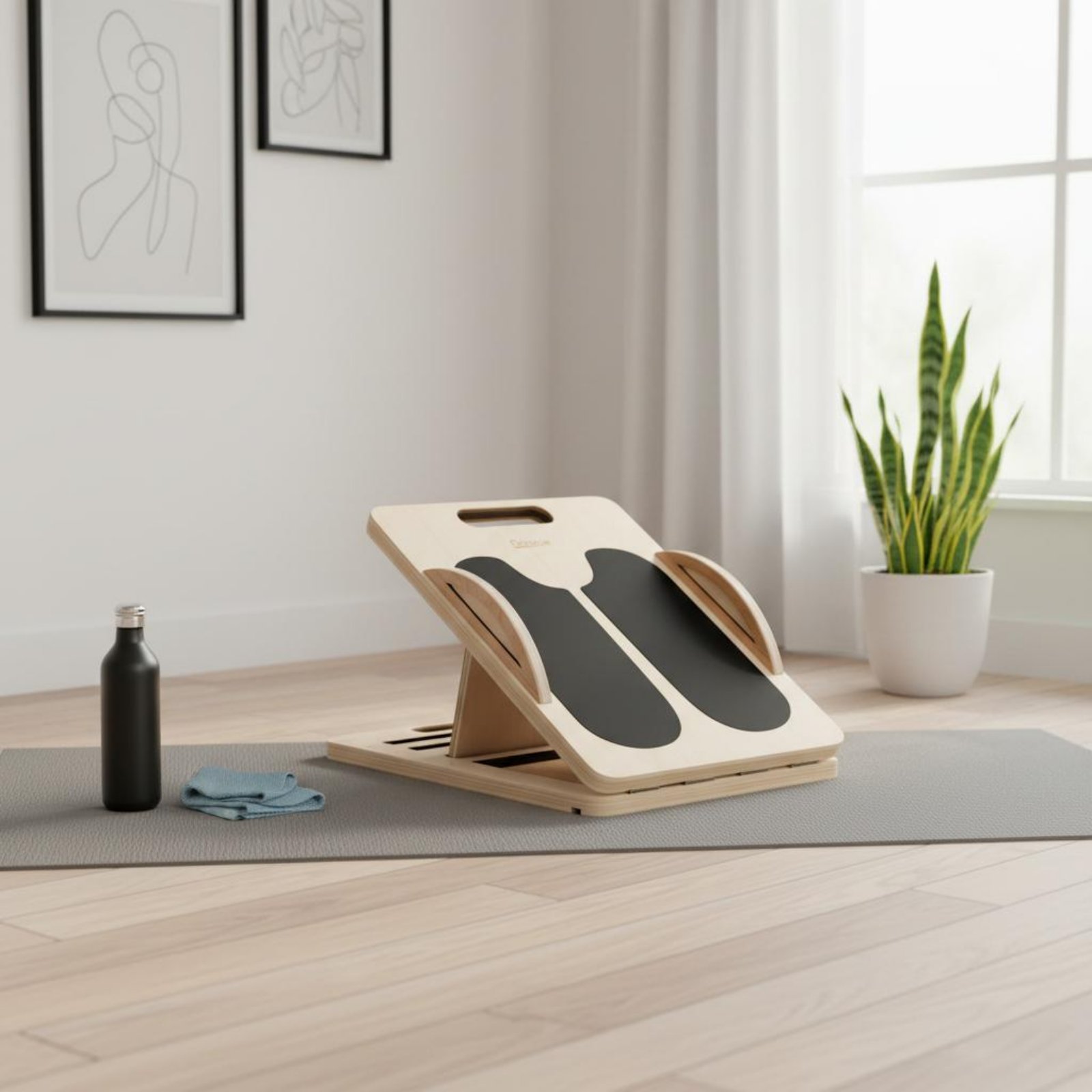 Adjustable Wooden Slant Board  - Balance Board Fitness reseña y precio