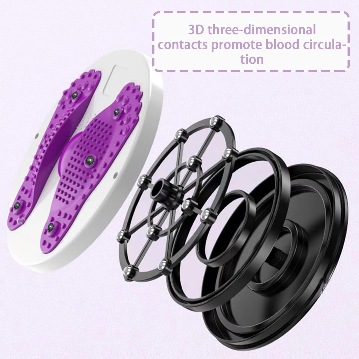 Purple Waist Twister Disc with - Balance Board Fitness reseña y precio
