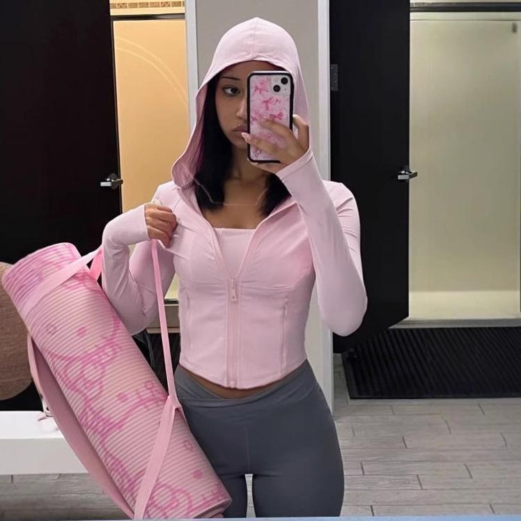Zipper T-shirt Women's Fitness - Yoga Fitness Hoodie reseña y precio