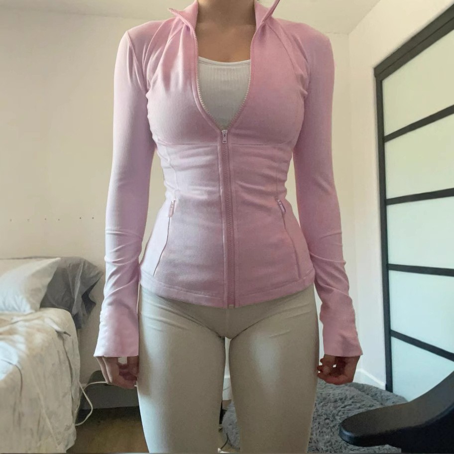 Zipper T-shirt Women's Fitness - Yoga Fitness Hoodie reseña y precio