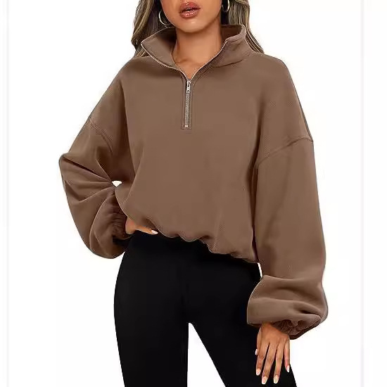 Fleece Thickened Semi-zipper W - Yoga Fitness Hoodie reseña y precio