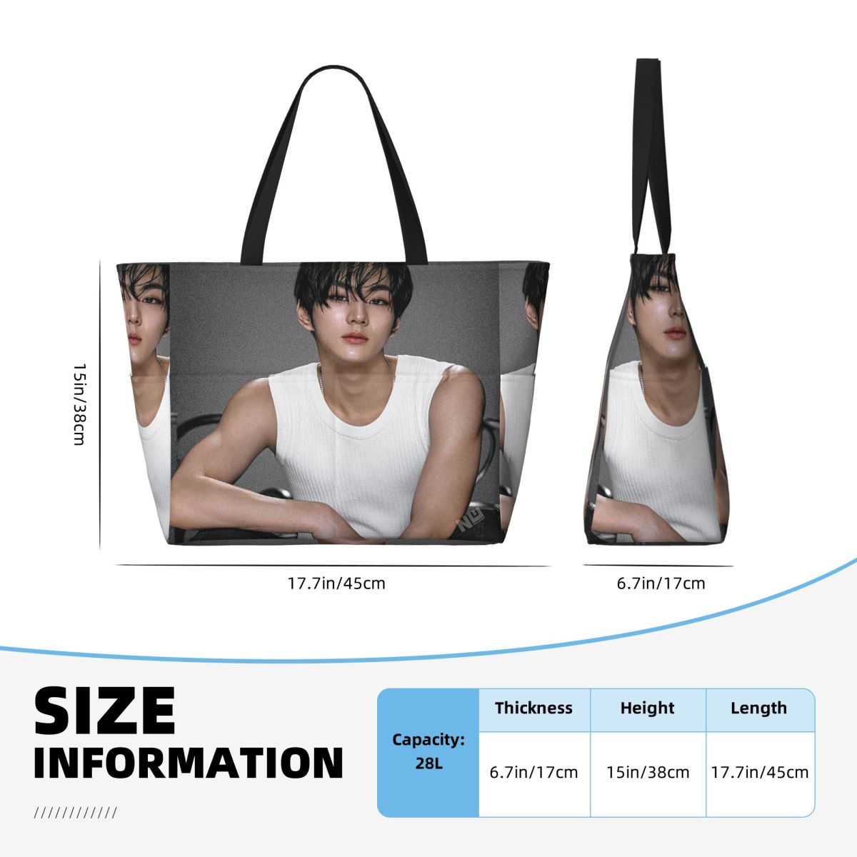 Jungwon En Kpop Beach Tote Bag - Yoga En Fitness reseña y precio