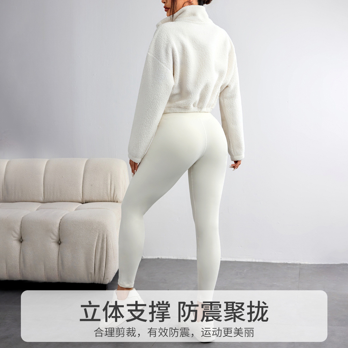 New Autumn and Winter Solid Co - Yoga Fitness Hoodie reseña y precio