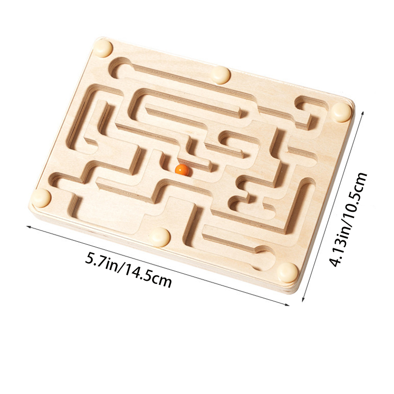 Small Wooden Balance Bead Maze - Balance Board Fitness reseña y precio