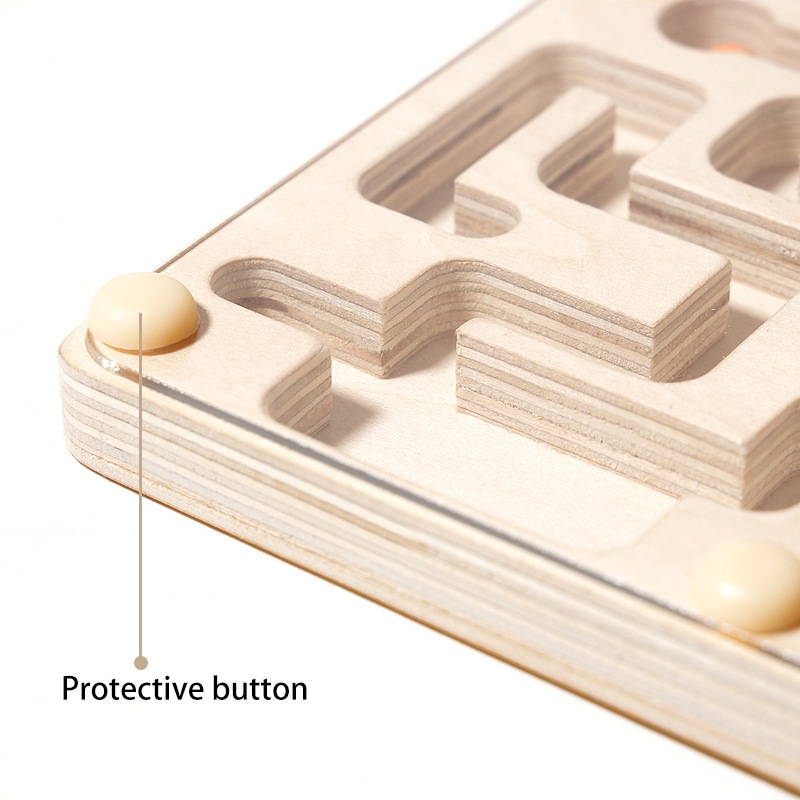 Small Wooden Balance Bead Maze - Balance Board Fitness reseña y precio