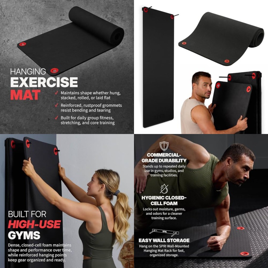 Hanging Exercise Mat, Fitness  - Yoga Fitness Class reseña y precio