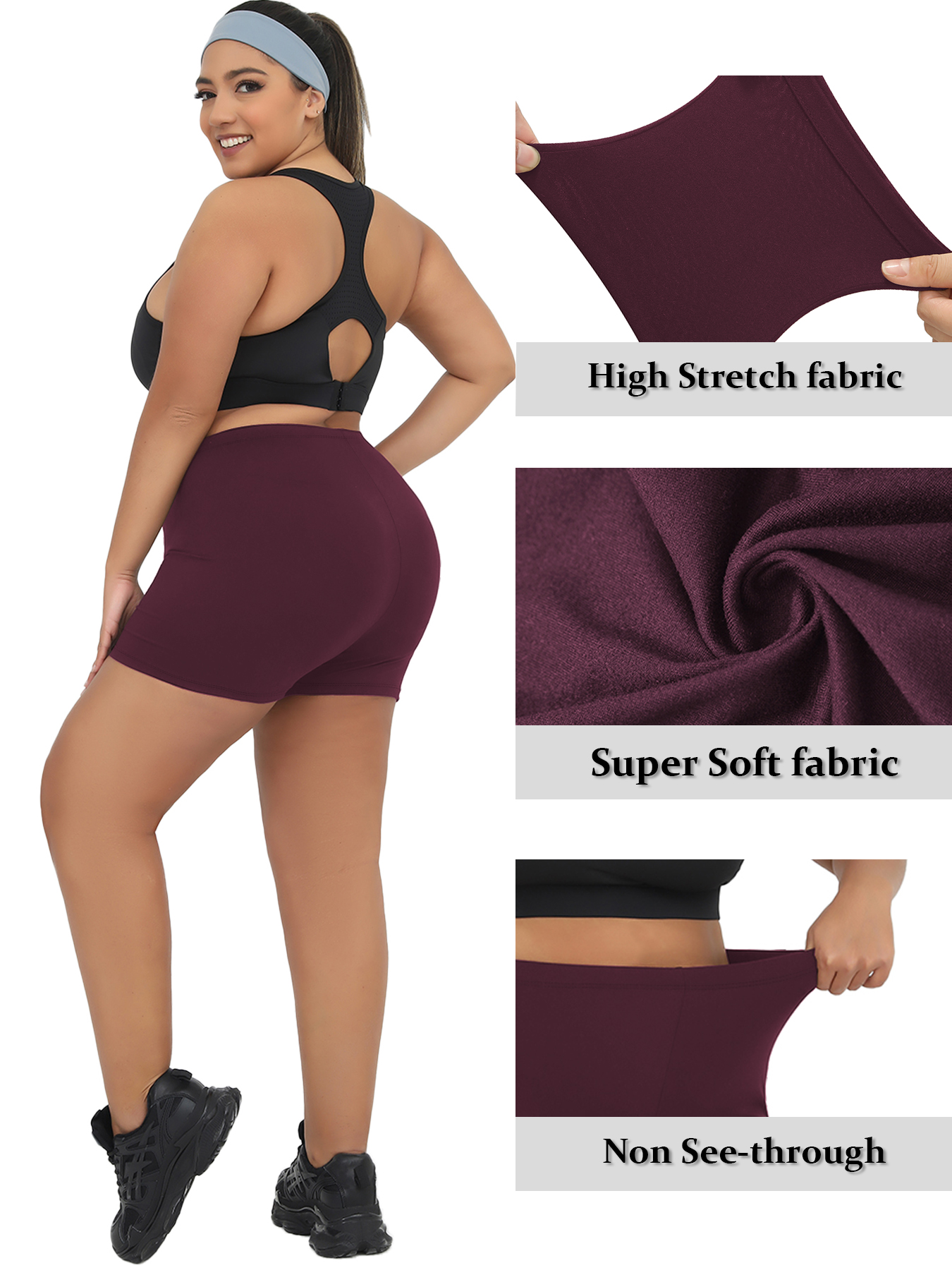 2 pack Plus Size Women's High  - Yoga Fitness Plus reseña y precio
