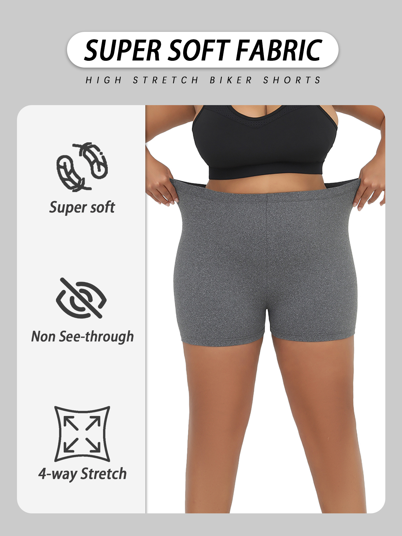 2 pack Plus Size Women's High  - Yoga Fitness Plus reseña y precio