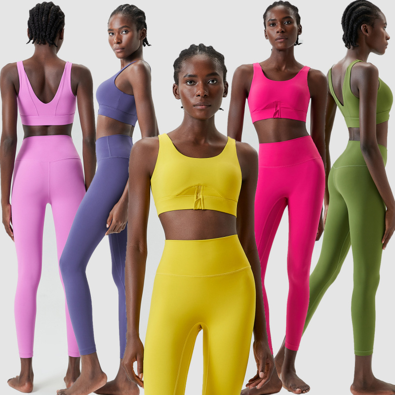 Two Pieces Set Zipper Yoga Spo - Yoga Fitness Plus reseña y precio