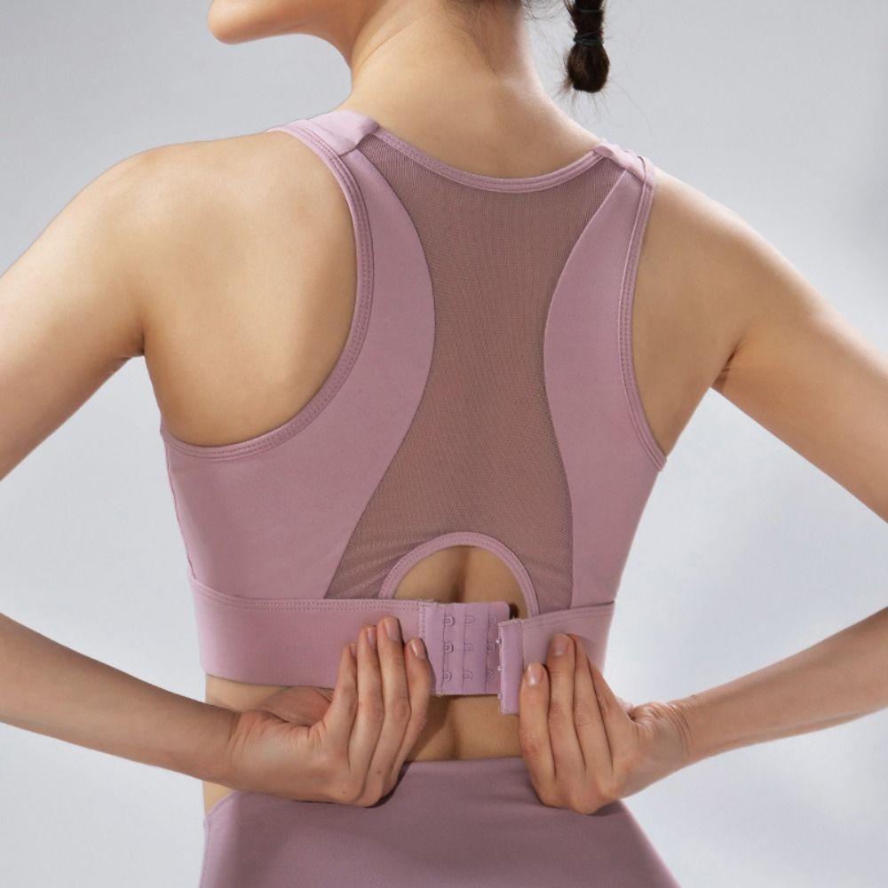 Solid Color I-shaped Sports Br - Yoga Fitness Plus reseña y precio