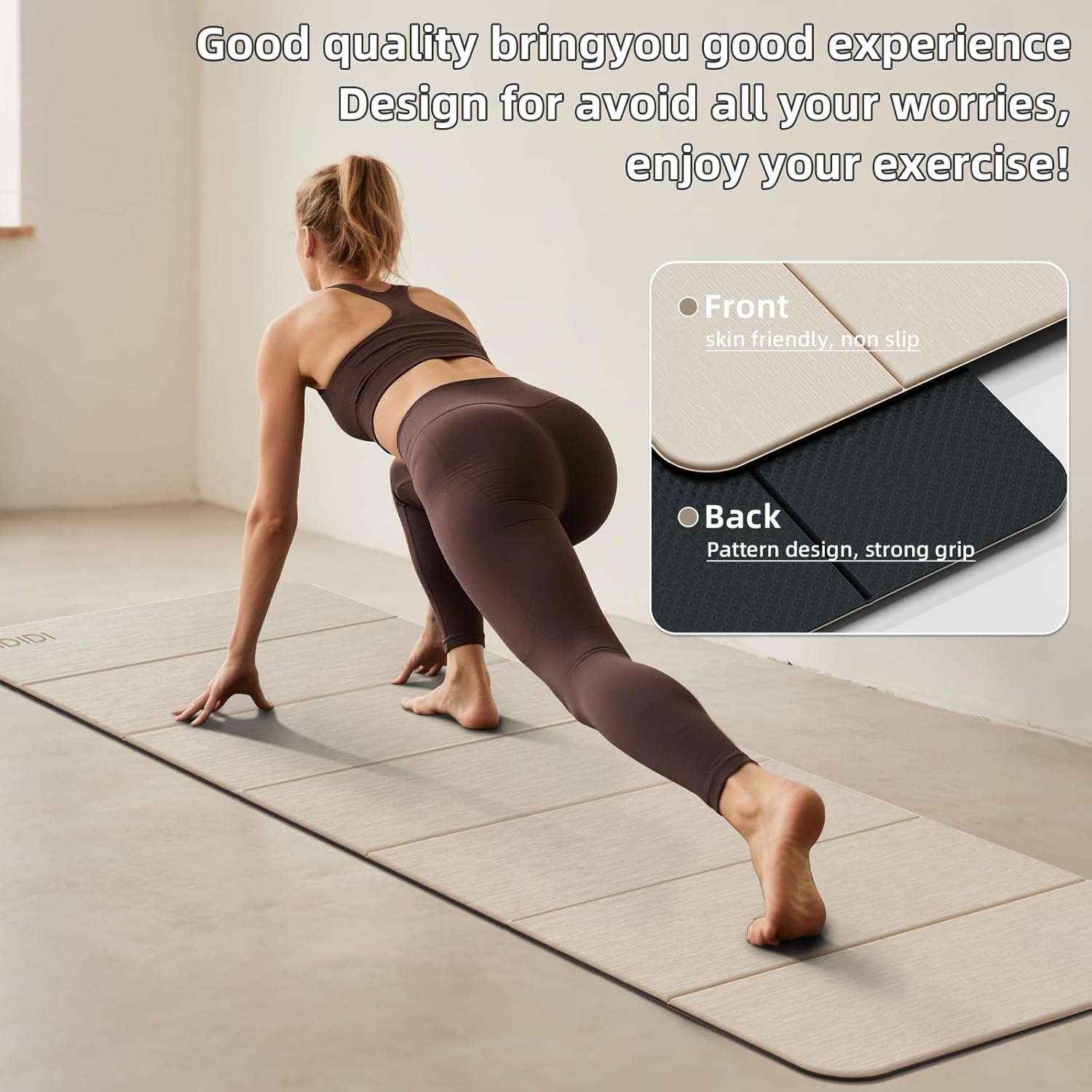 Foldable Yoga Mat Extra Thick  - Yoga Of Fitness Mat reseña y precio