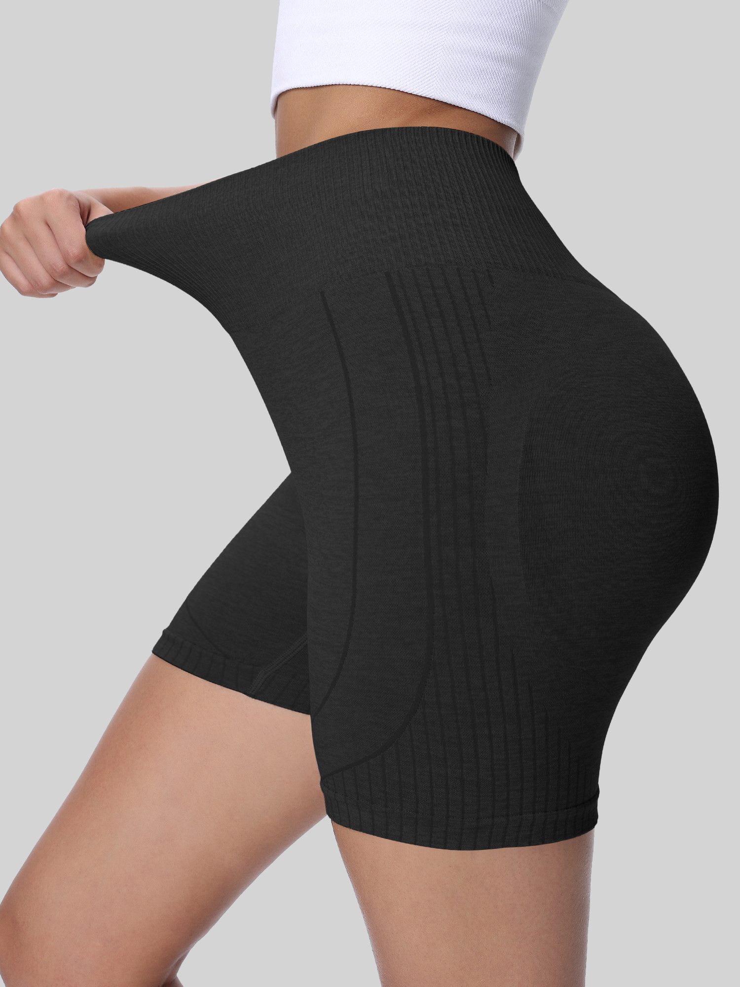 High Waist Elastic Yoga Shorts - Yoga Fitness Class reseña y precio