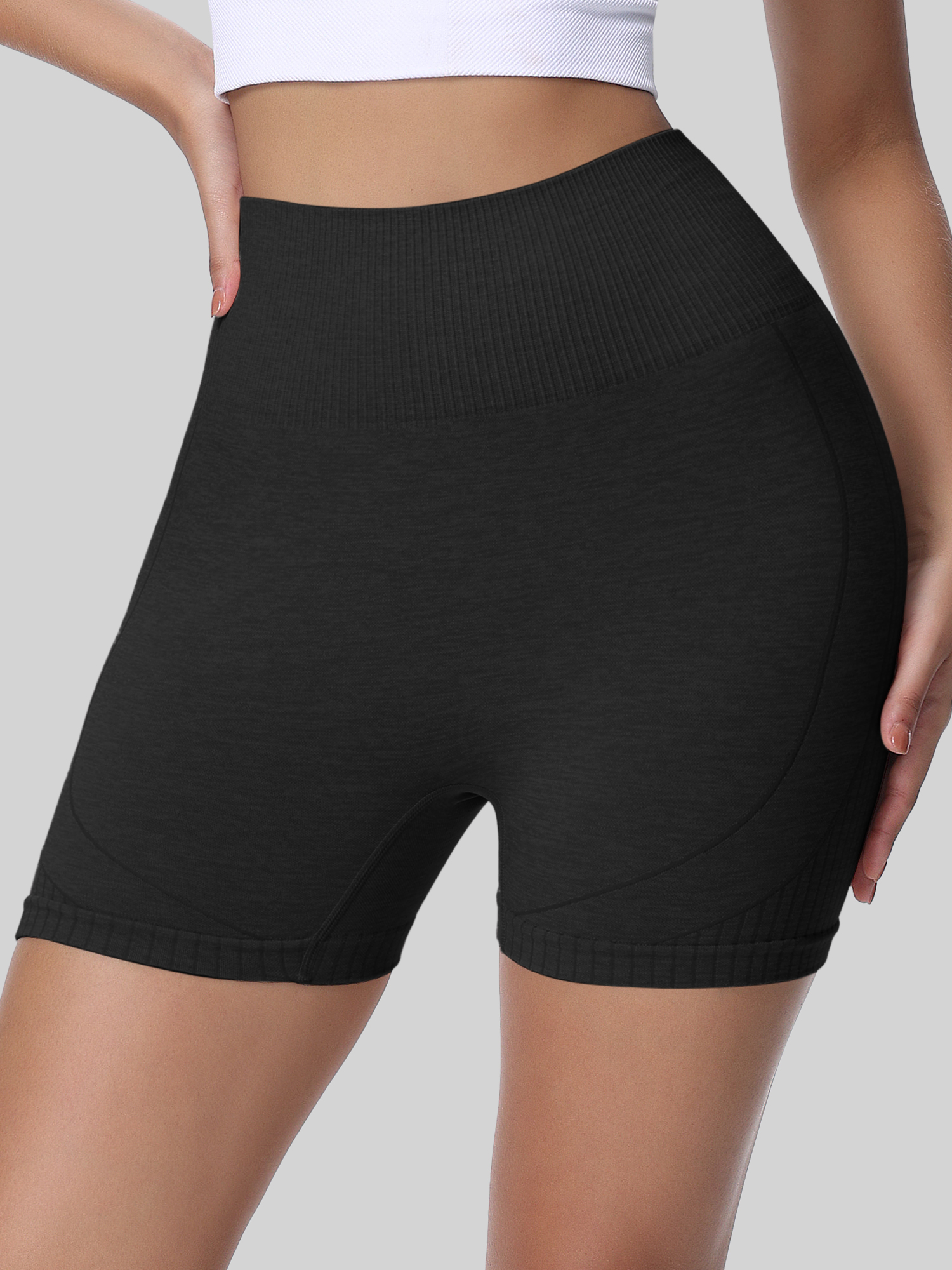 High Waist Elastic Yoga Shorts - Yoga Fitness Class reseña y precio