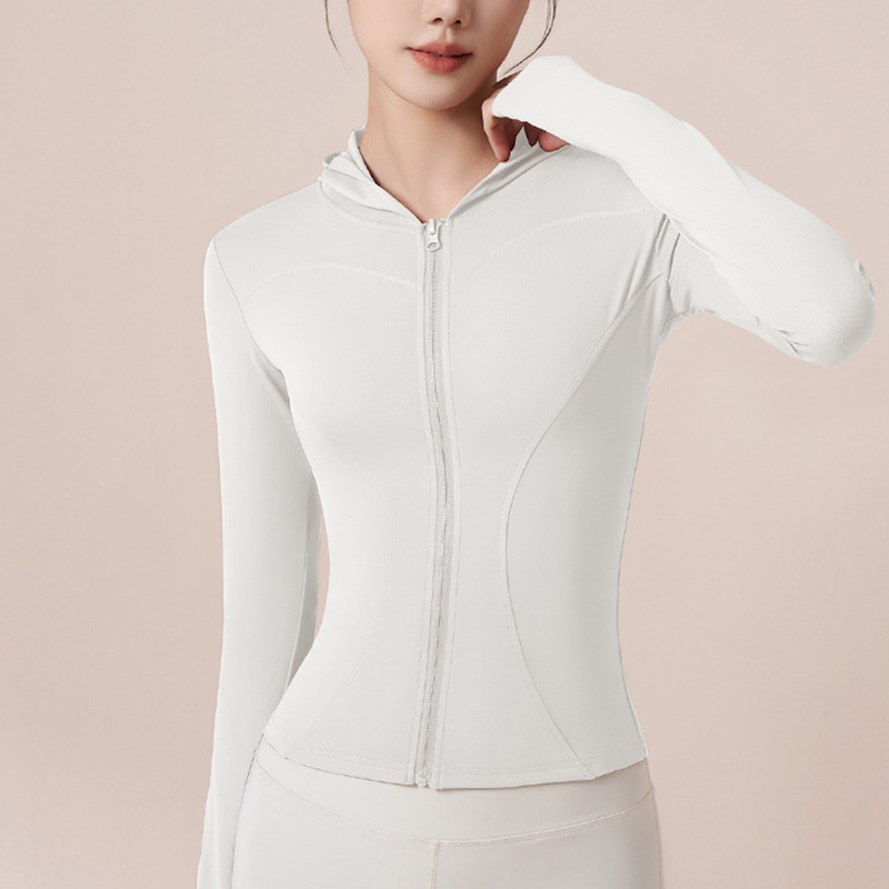 High Elastic Hoodie Yoga Jacke - Yoga Fitness Hoodie reseña y precio