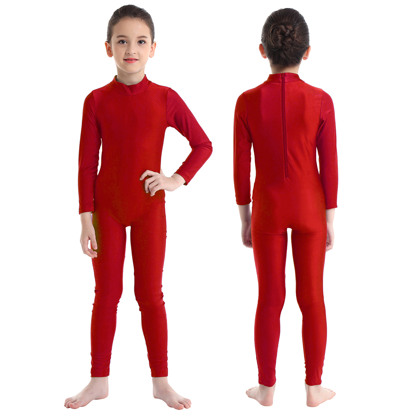 Kids Girl Long Sleeve Zipper B - Yoga Fitness Class reseña y precio