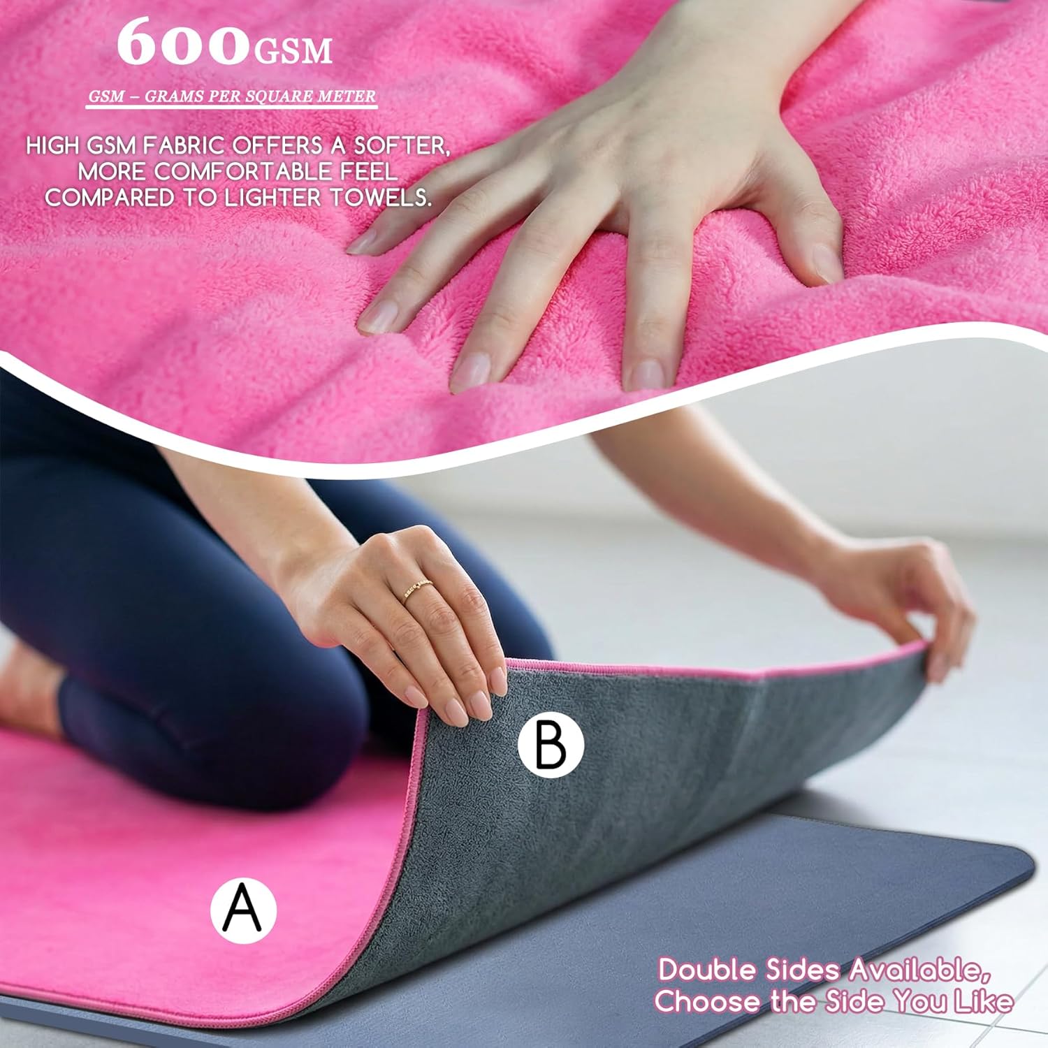 Yoga Mat Towel, Extra Thick 60 - Yoga Of Fitness Mat reseña y precio