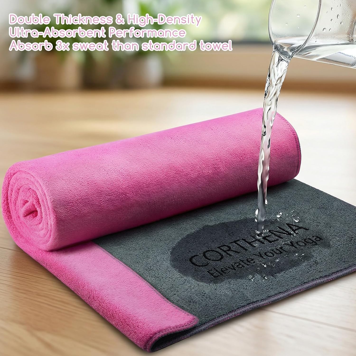 Yoga Mat Towel, Extra Thick 60 - Yoga Of Fitness Mat reseña y precio