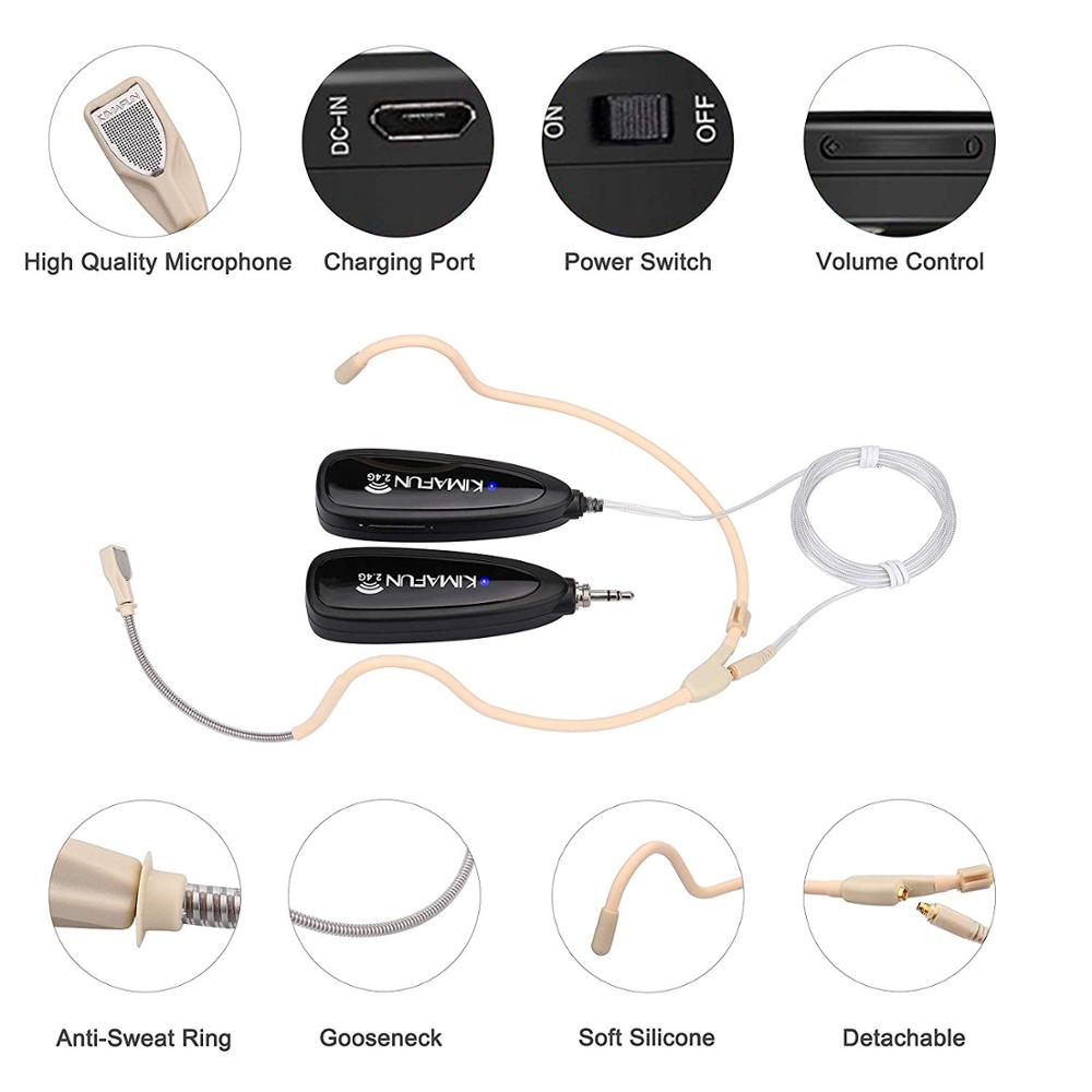 KIMAFUN 2.4G Wireless Headset  - Yoga Fitness Class reseña y precio