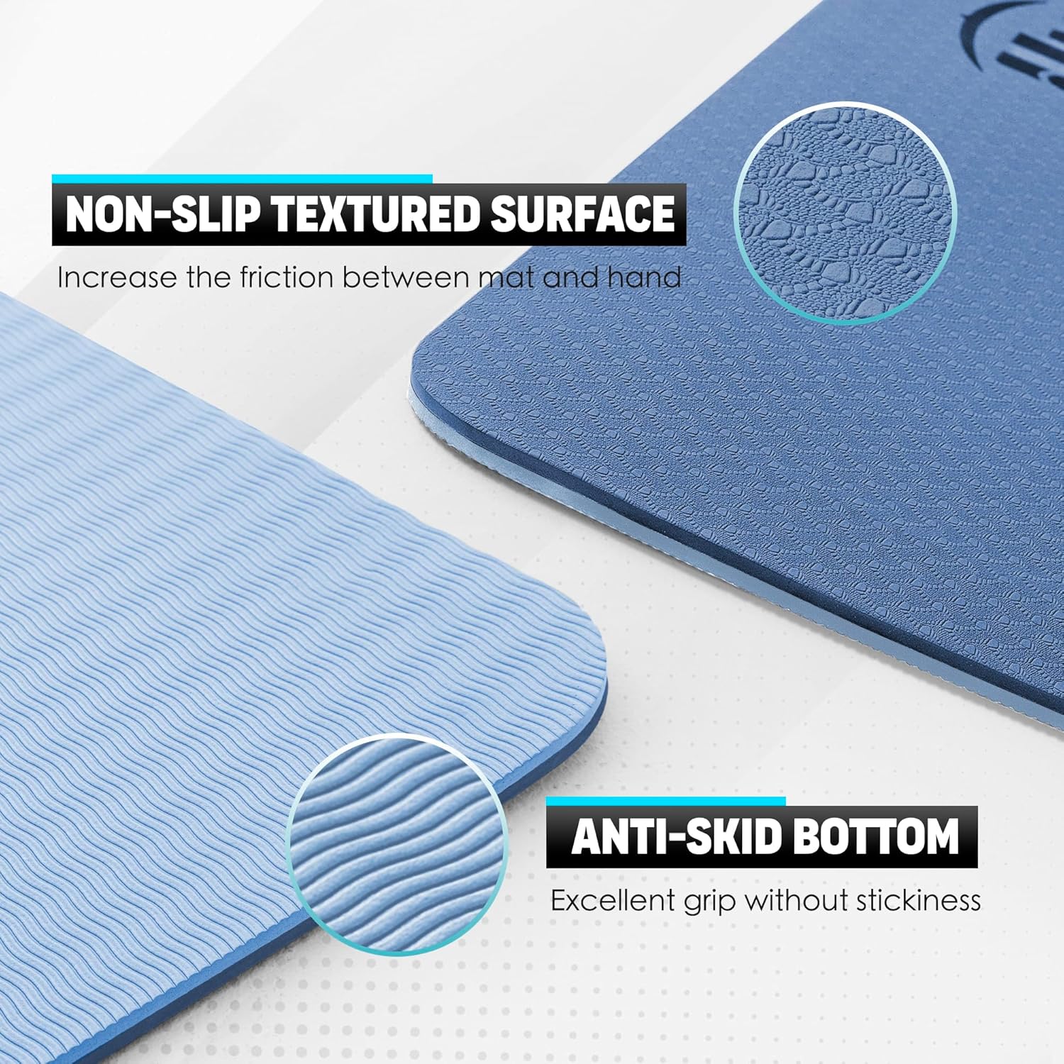 Large Yoga Mat 1/4 & 2/5 Inch  - Yoga Of Fitness Mat reseña y precio