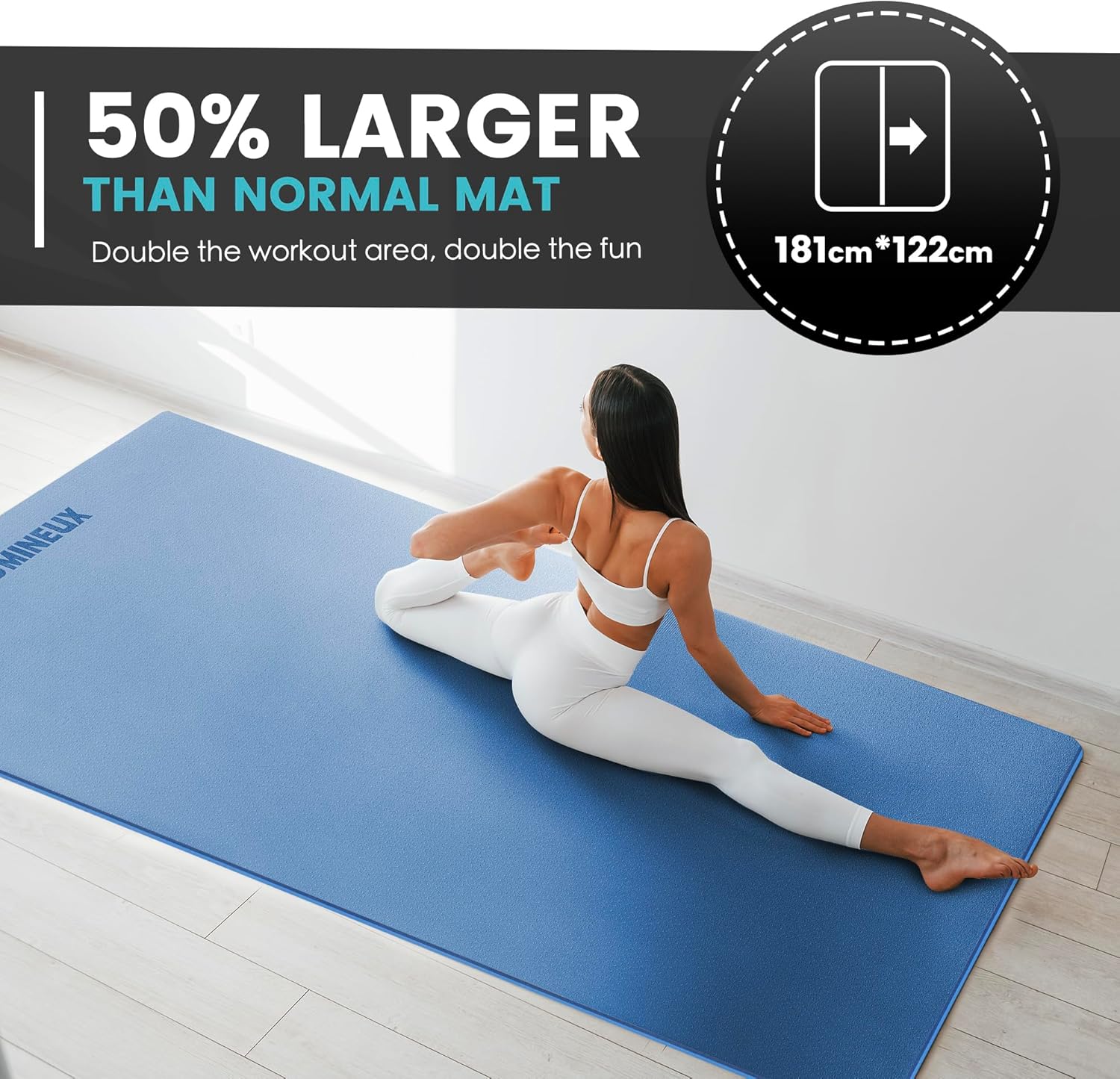 Large Yoga Mat 1/4 & 2/5 Inch  - Yoga Of Fitness Mat reseña y precio