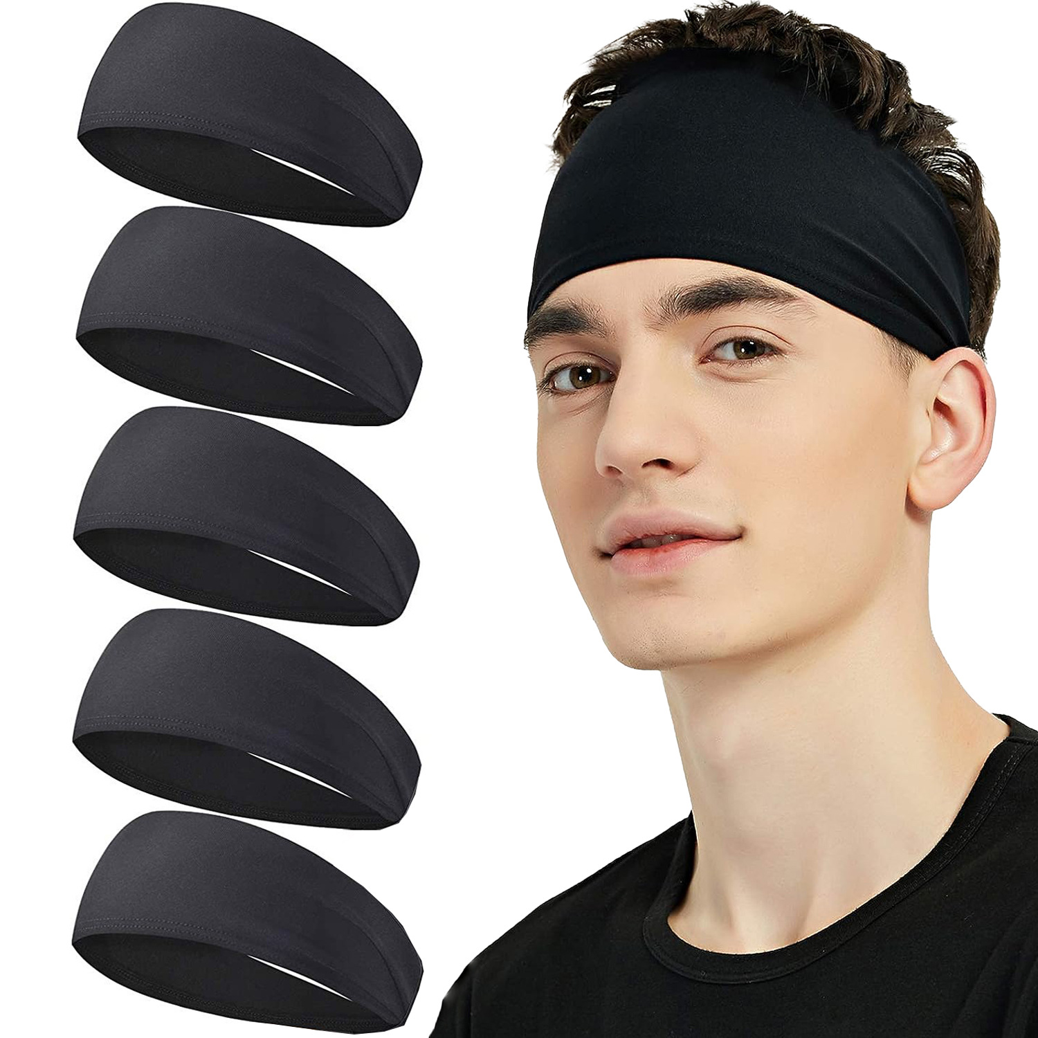 Sweatband for Men Women Elasti - Stretch Strap Yoga reseña y precio