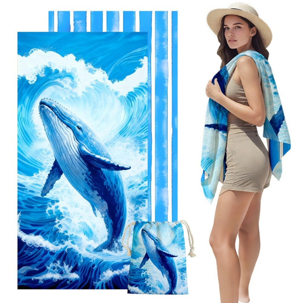 Fish Tail Print Beach Towels a - Yoga Of Fitness Mat reseña y precio