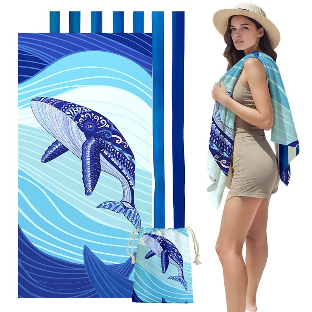 Fish Tail Print Beach Towels a - Yoga Of Fitness Mat reseña y precio