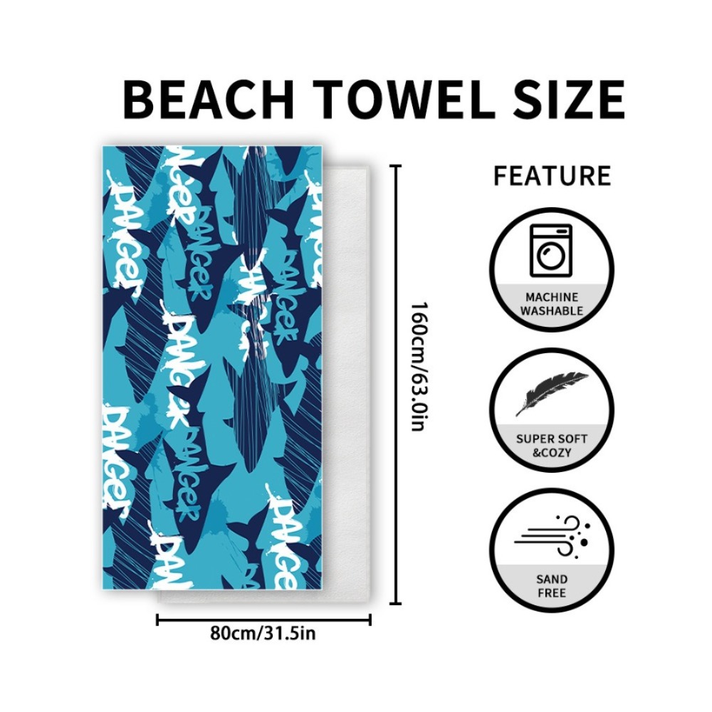 Fish Tail Print Beach Towels a - Yoga Of Fitness Mat reseña y precio