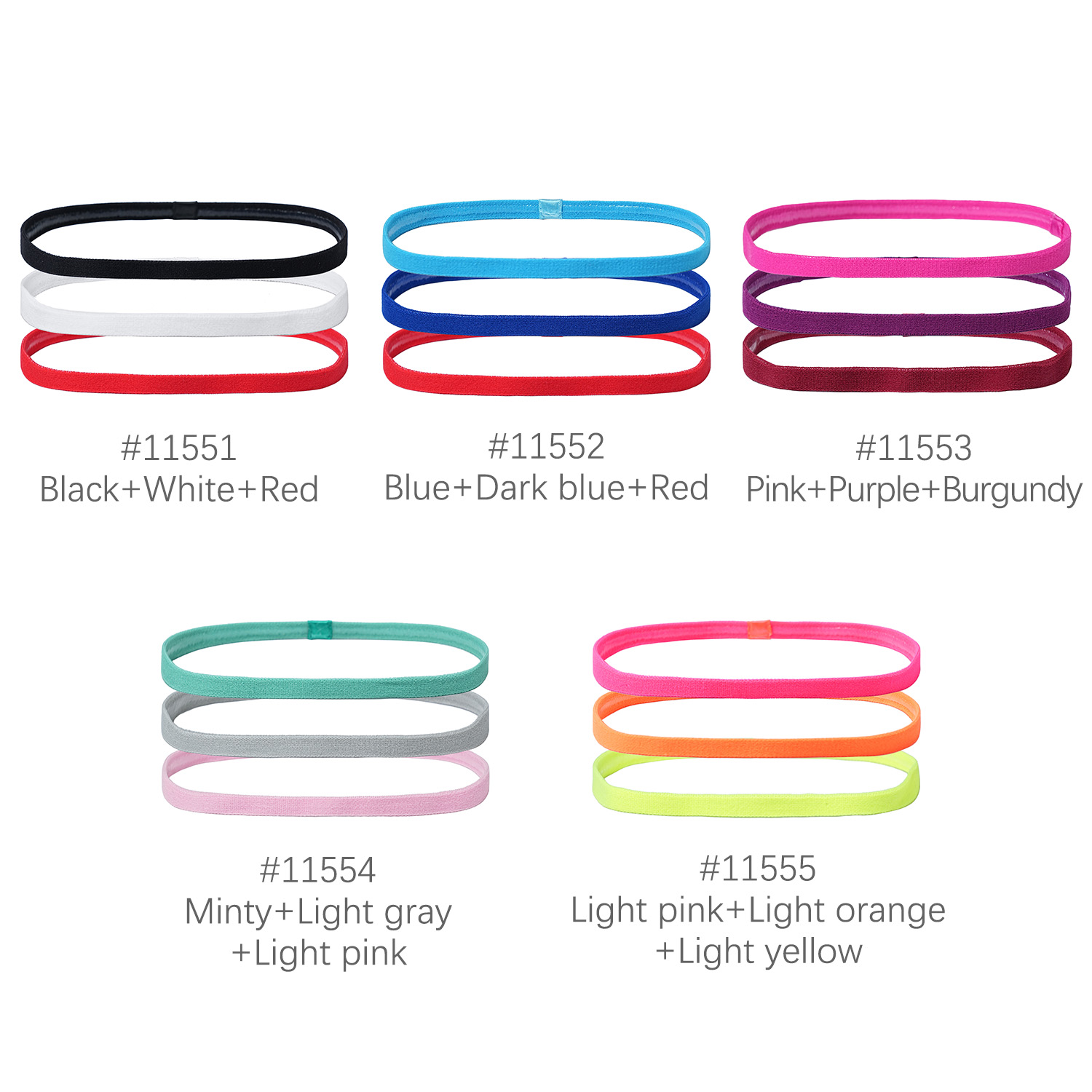 3Pcs Non-Slip Sports Hairband  - Stretch Strap Yoga reseña y precio