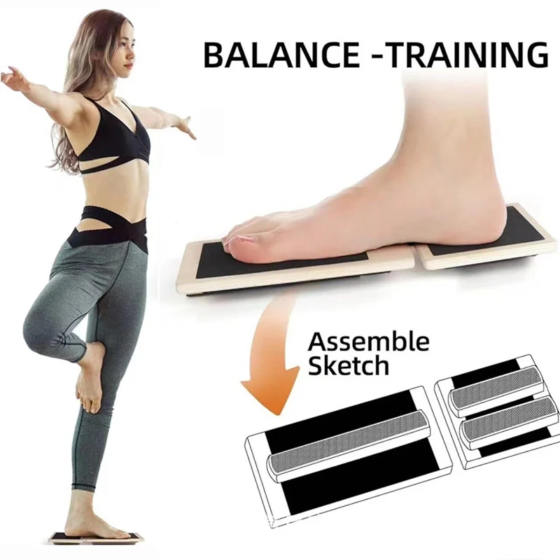 Wooden Single Foot Trainer Bal - Balance Board Fitness reseña y precio