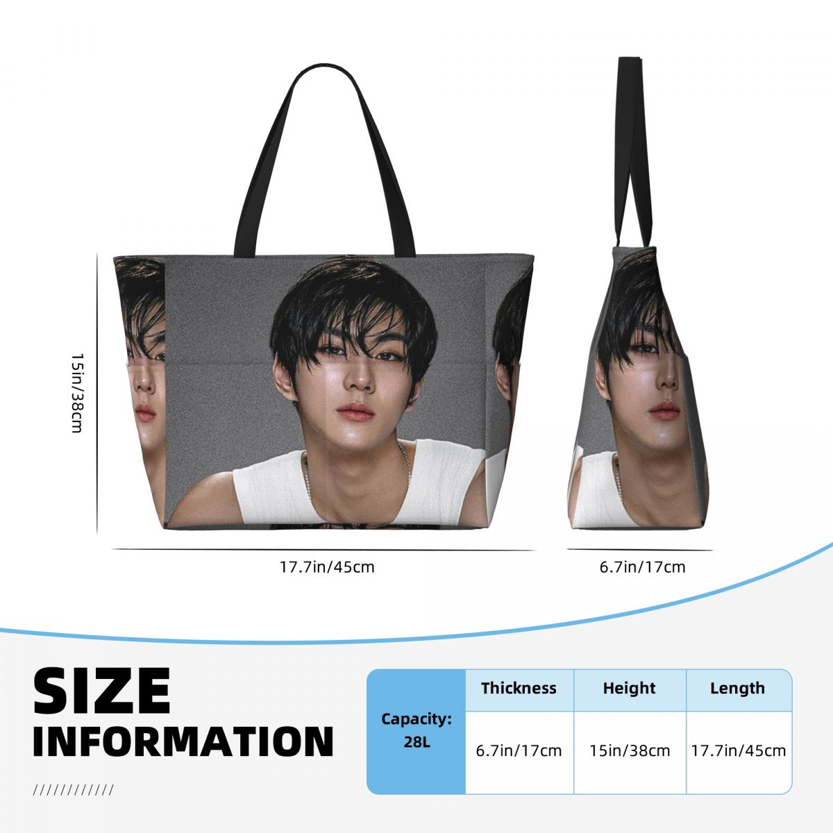 Jungwon En Kpop Beach Tote Bag - Yoga En Fitness reseña y precio