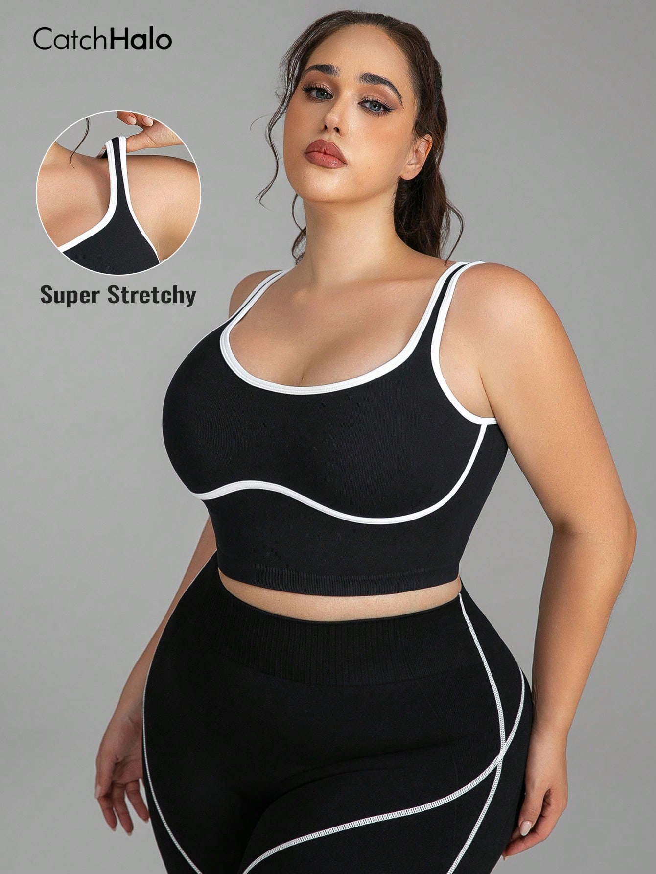 Women Plus Size Seamless Brale - Yoga Fitness Plus reseña y precio