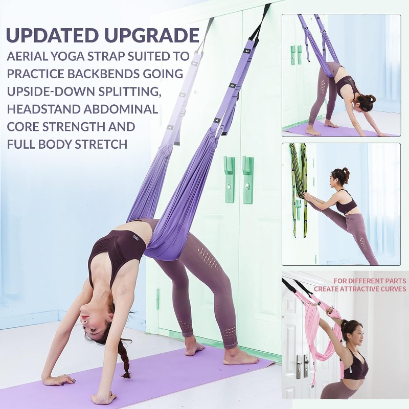 Adjustable Aerial Yoga Hammock - Stretch Strap Yoga reseña y precio