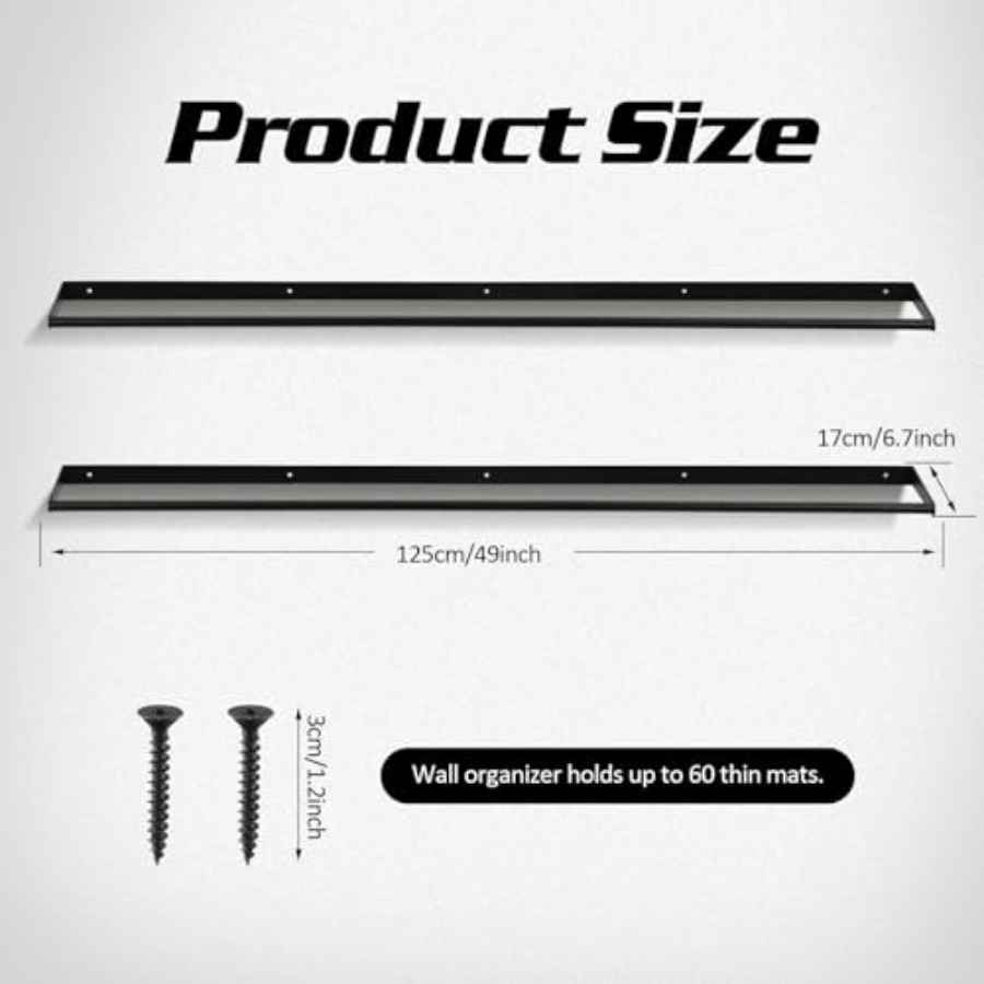 49 x 7 x 2 Yoga Mat Holder Han - Yoga Fitness Class reseña y precio