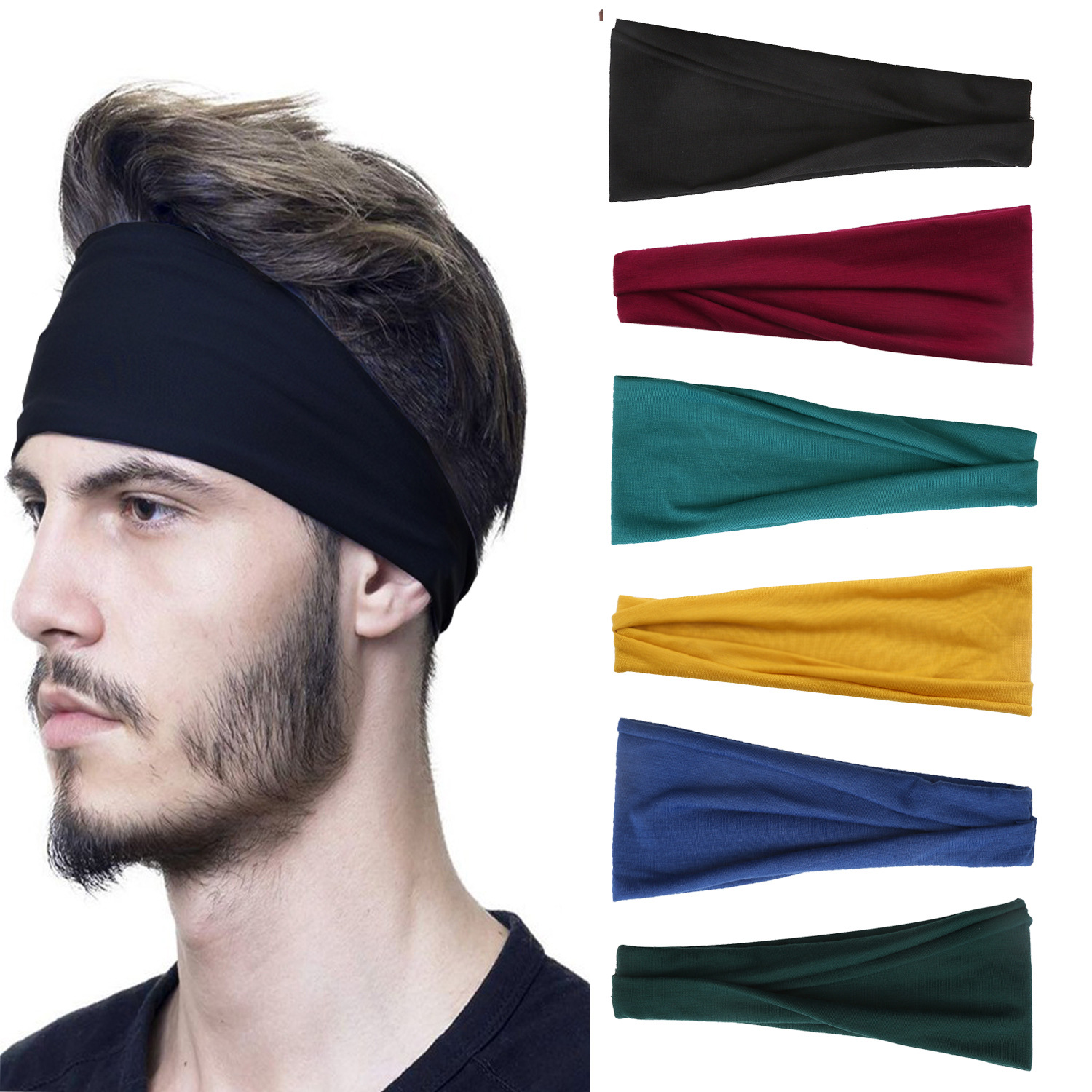 Sports Headband For Men Woman  - Stretch Strap Yoga reseña y precio