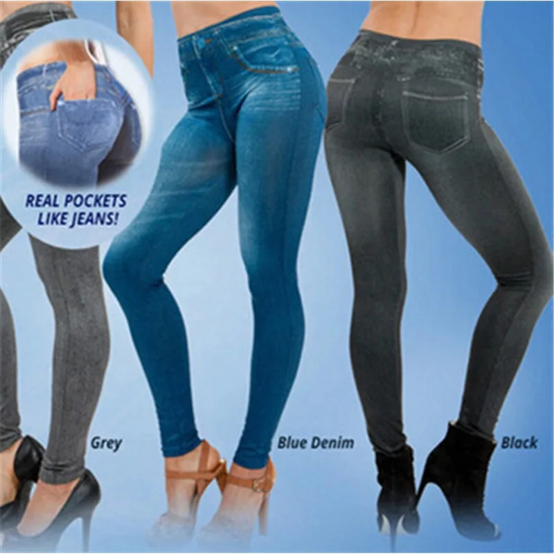 Women Jean Leggings Fitness Pa - Yoga Fitness Sg reseña y precio
