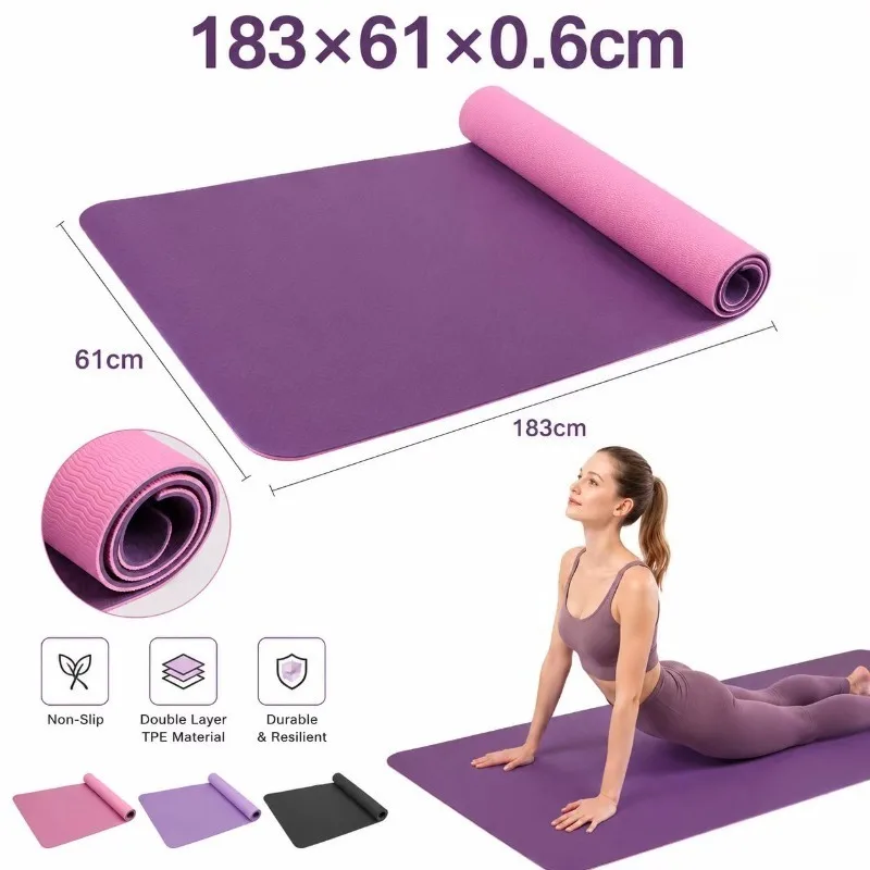 Yoga Mats Anti-slip Sport Fitn - Yoga Of Fitness Mat reseña y precio